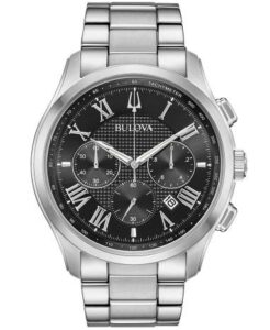 Bulova Stainless Steel Chronograph Watch ($495)