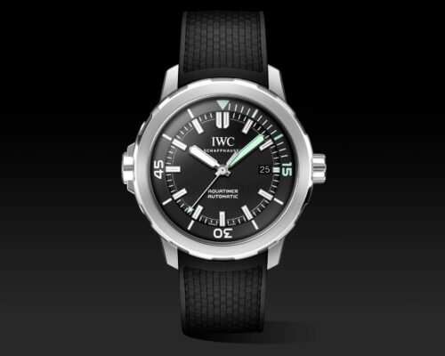 IWC Aquatimer Automatic black dial automatic watch for men