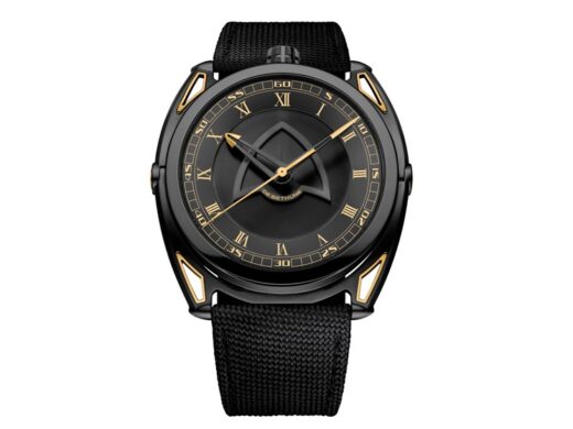 De Bethune DB27 Titan Hawk JPS black dial gold Roman numeral watch for men