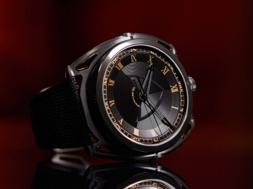 De Bethune DB27 Titan Hawk JPS black dial gold numerals watch for men