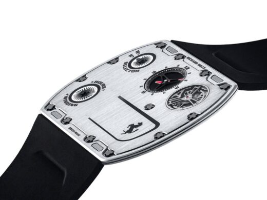 Richard Mille RM UP-01 Ferrari Swiss sports watch for men, modern design, black strap