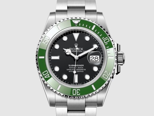 Rolex Submariner 300m Dive watch for men with green bezel, black calendar and a date calendar compilation